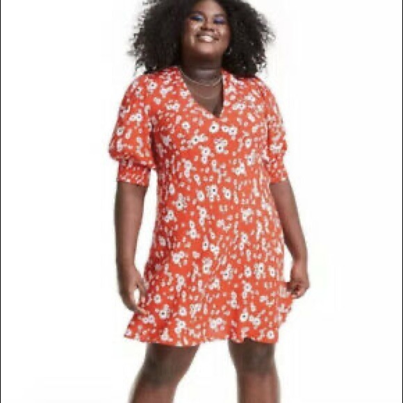 RIXO x Target Floral Puff Sleeve Swing Dress Size 16W, 28W RARE! - Picture 13 of 13